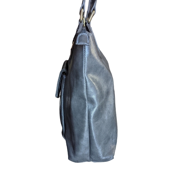 Liz Claiborne Dark Grey Large Shoulder Bag - Picture 4 of 13